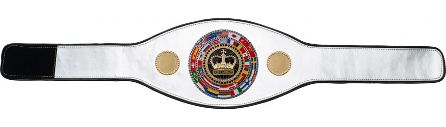 CHAMPIONSHIP BELT PROFLAG/FLAG/G/BLKCRWN - AVAILABLE IN 7 COLOURS